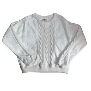 Tuckernuck White Cable Knit Sweater